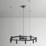 Laverd Chandelier - Matte Black / Matte Black