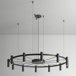 Laverd Chandelier - Matte Black / Matte Black
