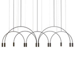 Volta Linear Multi-Light Pendant - Black Canopy / Black