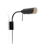 Martinica Plug-In Swing Arm Wall Sconce - Black / Black