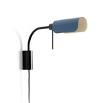 Martinica Plug-In Swing Arm Wall Sconce - Black / Blue