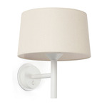 Windsor Wall Sconce - Linen / Matte White