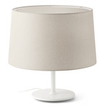 Windsor Table Lamp - Linen / Matte White