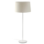 Windsor Floor Lamp - Linen / Matte White