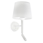 Savoy Reading Wall Sconce - Matte White / White