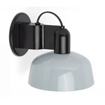 Tatawin Metal Wall Sconce - Satin Black / Blue Gray