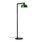 Tatawin Metal Floor Lamp - Satin Black / Green