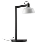Tatawin Metal Table Lamp - Satin Black / White