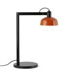 Tatawin Metal Table Lamp - Satin Black / Orange