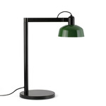 Tatawin Metal Table Lamp - Satin Black / Green