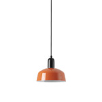 Tatawin Metal Pendant - Satin Black / Orange