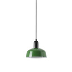 Tatawin Metal Pendant - Satin Black / Green