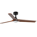 Heywood Ceiling Fan - Matte Black / Dark Walnut