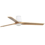 Heywood Tub Ceiling Fan - Matte White / Pine