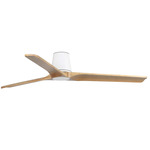 Heywood Tub Ceiling Fan - Matte White / Pine