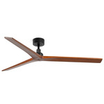 Klim Ceiling Fan - Matte Black / Dark Walnut
