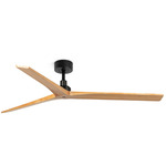 Klim Ceiling Fan - Matte Black / Pine
