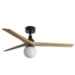 Klim Ceiling Fan - Matte Black / Pine