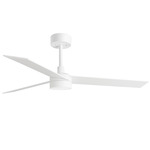 Rudder Ceiling Fan - Matte White / Matte White / Ashwood