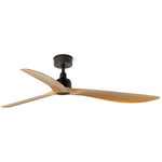 Outwood Ceiling Fan - Dark Brown / Oak