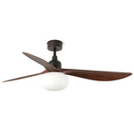 Outwood Ceiling Fan - Dark Brown / Walnut