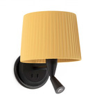 Samba Reading Wall Sconce - Matte Black / Yellow Ribbon