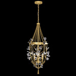 Volare Pendant - Burnished Gold / Crystal