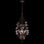 Volare Pendant - Brushed Bronze / Crystal