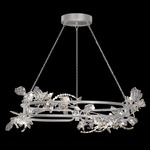 Volare Ring Pendant - Patinated Silver / Crystal