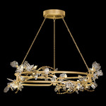 Volare Ring Pendant - Burnished Gold / Crystal