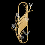 Volare Wall Sconce - Burnished Gold / Crystal