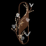 Volare Wall Sconce - Brushed Bronze / Crystal