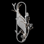 Volare Wall Sconce - Patinated Silver / Crystal