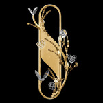 Volare Wall Sconce - Burnished Gold / Crystal