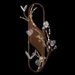 Volare Wall Sconce - Brushed Bronze / Crystal