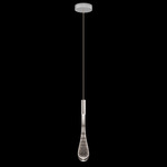 Rain Pendant - Ombre Silver / Silver Glass