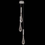 Rain Multi-Light Pendant - Ombre Silver / Silver Glass