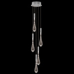 Rain Multi-Light Pendant - Ombre Silver / Silver Glass