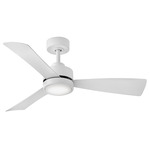 Iver Smart Ceiling Fan with Light - Matte White / Matte White