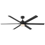 Valor Smart Ceiling Fan with Light - Matte Black / Matte Black