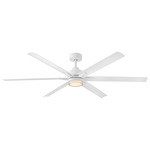 Valor Smart Ceiling Fan with Light - Matte White / Matte White