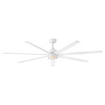 Current Smart Ceiling Fan with Light - Matte White / Matte White