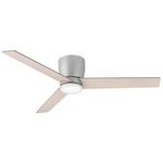 Ari Ceiling Fan with Light - Brushed Nickel / Bleached Ashwood / Silver