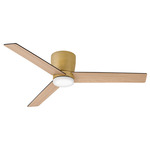 Ari Ceiling Fan with Light - Heritage Brass / Natural / Matte Black