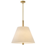 Bruna Pendant - Lacquered Brass / Off White