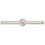 Georgette Bathroom Vanity Light - Polished Nickel / Clear