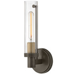 Vaughn Wall Sconce - Black Oxide / Clear