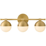 Bowie Bathroom Vanity Light - Lacquered Brass / Etched Opal