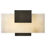 Cadiz Bathroom Vanity Light - Black Oxide / Alabaster