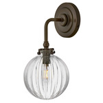 Helene Wall Sconce - Heritage Bronze / Ribbed